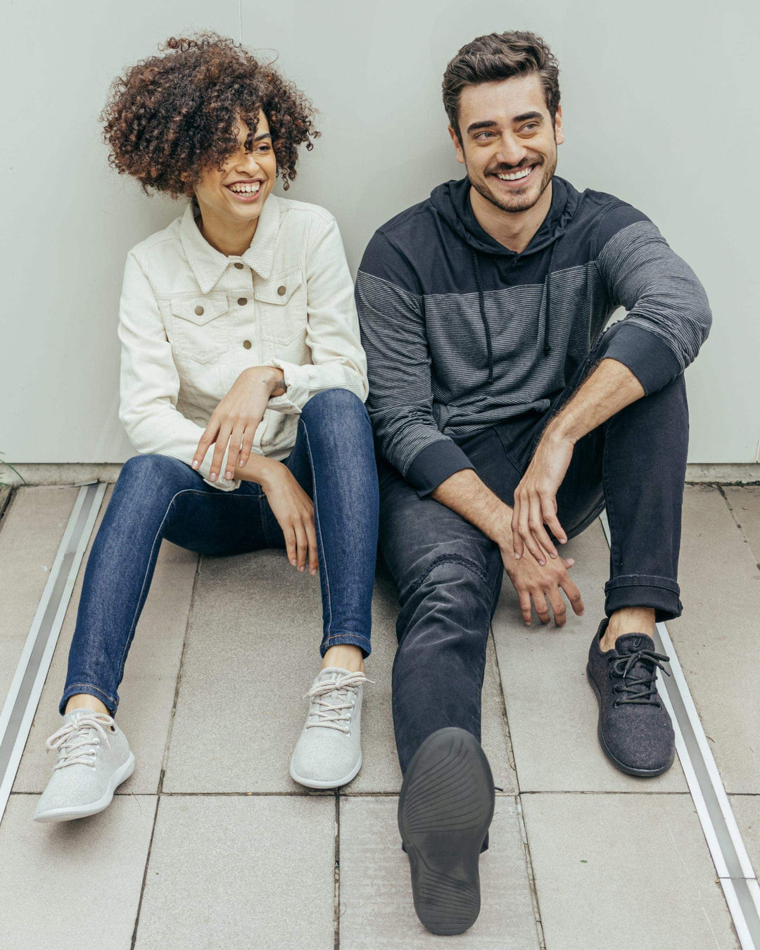 woman and man wearing shoes yuool