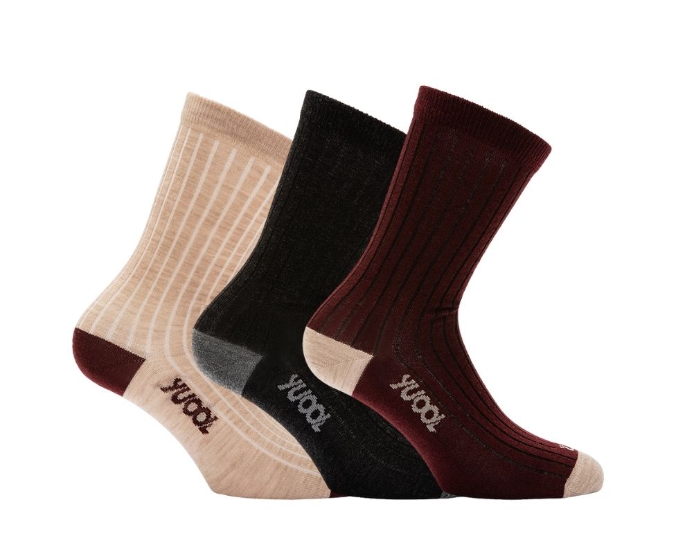 Women's Merino Wool Socks - 3 pairs